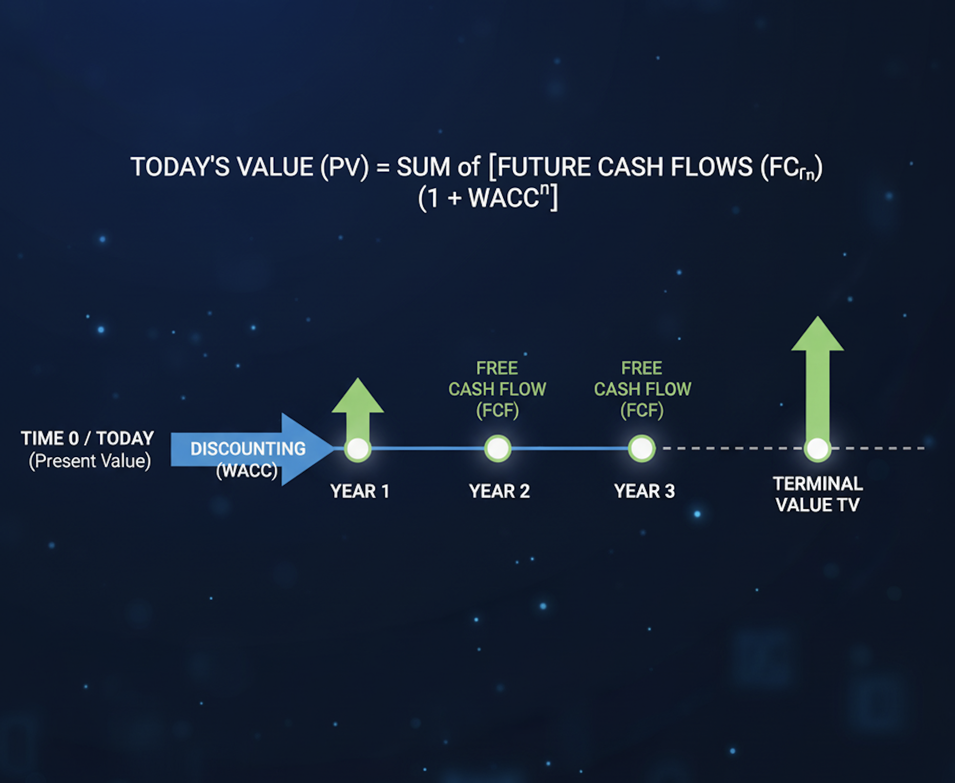 Chronologie des flux de trésorerie actualisés